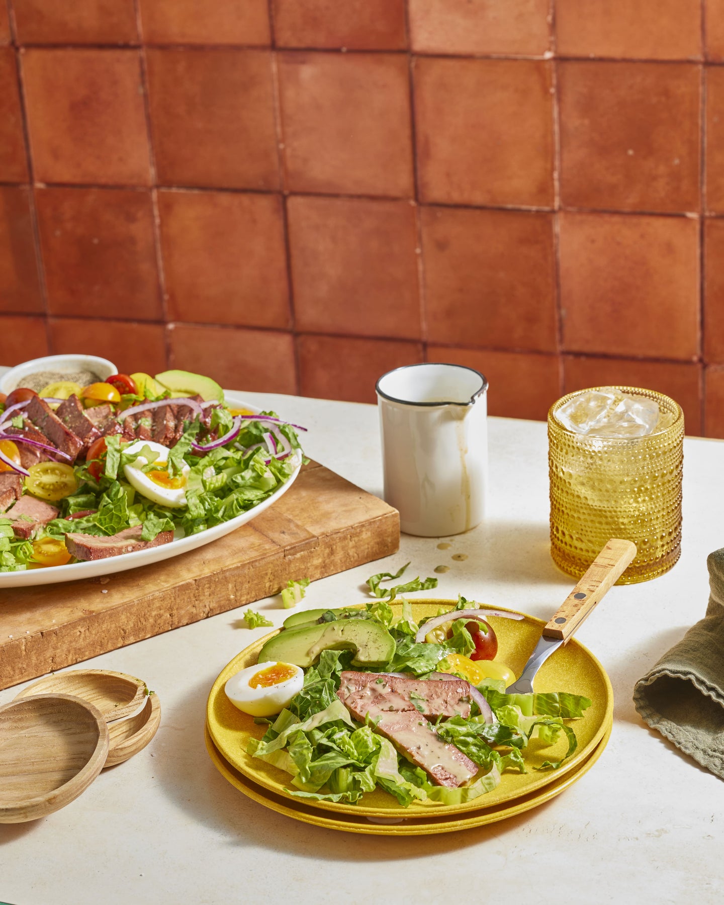 Meati classic steak on a plate.